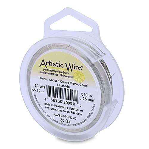 Artistic Wire 50 yd 30 Gauge, Verzinnter Kupferdraht von Artistic Wire