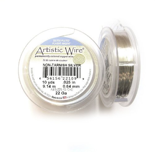 Artistic Wire - Artistic Wire Nicht Beschlag versilbert 22 Gauge 10yds von Artistic Wire