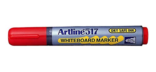 ARTLINE Marker"Dry Safe""517", trocken abwischbar, konische Spitze, 2 mm, Rot, 3 Stück ARTLINE Marker"Dry Safe""517", trocken abwischbar, konische Spitze, 2 mm, Rot, 3 Stück von Artline