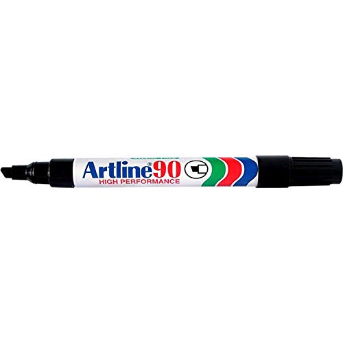 ARTLINE Permanent-Marker "90", Permanent, Keilspitze, 2 & 5 mm, Schwarz, 3 Stück von Artline