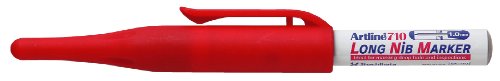 artline 710 Marker mit langer Spitze, Rot, 12 Stück von Artline