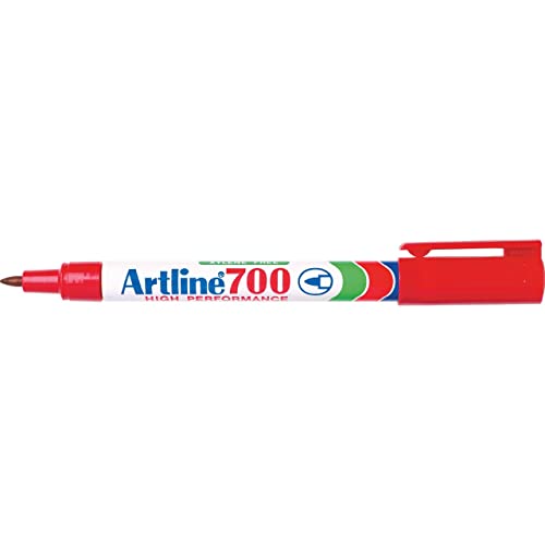 Artline Ek700 0,7 mm Slim Line Body mit Pocket Clip nachfüllbar, permanent marker – Aluminium/Rot Artline Ek700 0,7 mm Slim Line Body mit Pocket Clip nachfüllbar, permanent marker – Aluminium/Rot von Artline