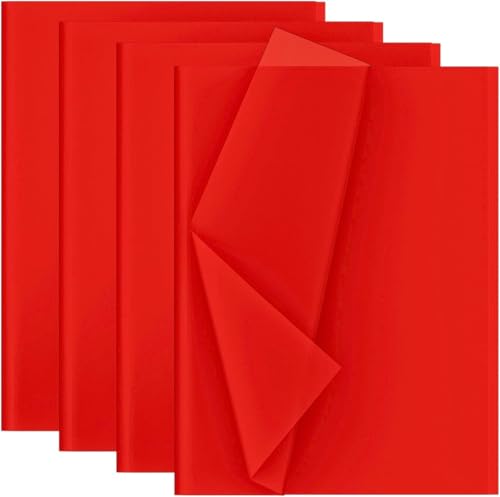 Seidenpapier Rot, 50 x 70 cm, 30 Blatt, hochwertiges Seidenpapier zum Basteln, Geschenkverpackungen, DIY-Projekte, ideal für Partydekorationen, Kunst und Papierhandwerk Seidenpapier Rot, 50 x 70 cm, 30 Blatt, hochwertiges Seidenpapier zum Basteln, Geschenkverpackungen, DIY-Projekte, ideal für Partydekorationen, Kunst und Papierhandwerk von Artmaxx