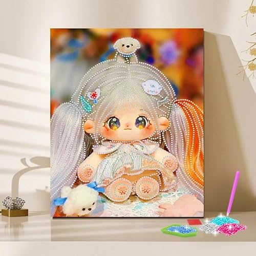 Artnanas Diamant Painting Bilder mit Komplettes Zubehör, 5d Diamond Painting set Klein 20x30cm, Malen Nach Zahlen Eigenes Bild - Baumwolle Puppe Artnanas Diamant Painting Bilder mit Komplettes Zubehör, 5d Diamond Painting set Klein 20x30cm, Malen Nach Zahlen Eigenes Bild - Baumwolle Puppe von Artnanas