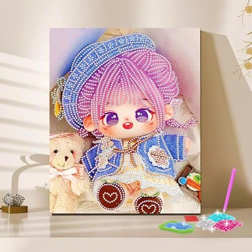 Artnanas Diamant Painting Bilder mit Komplettes Zubehör, 5d Diamond Painting set Klein 20x30cm, Malen Nach Zahlen Eigenes Bild - Baumwolle Puppe Artnanas Diamant Painting Bilder mit Komplettes Zubehör, 5d Diamond Painting set Klein 20x30cm, Malen Nach Zahlen Eigenes Bild - Baumwolle Puppe von Artnanas