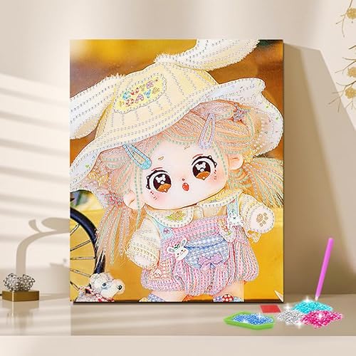 Artnanas Diamant Painting Bilder mit Komplettes Zubehör, 5d Diamond Painting set Klein 20x30cm, Malen Nach Zahlen Eigenes Bild - Baumwolle Puppe Artnanas Diamant Painting Bilder mit Komplettes Zubehör, 5d Diamond Painting set Klein 20x30cm, Malen Nach Zahlen Eigenes Bild - Baumwolle Puppe von Artnanas