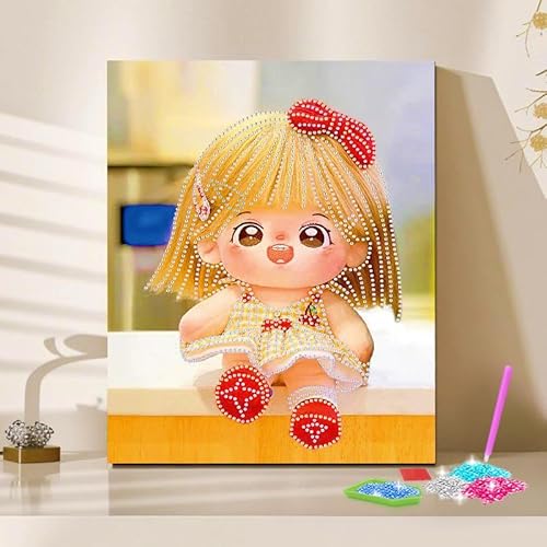 Artnanas Diamant Painting Bilder mit Komplettes Zubehör, 5d Diamond Painting set Klein 20x30cm, Malen Nach Zahlen Eigenes Bild - Baumwolle Puppe Artnanas Diamant Painting Bilder mit Komplettes Zubehör, 5d Diamond Painting set Klein 20x30cm, Malen Nach Zahlen Eigenes Bild - Baumwolle Puppe von Artnanas