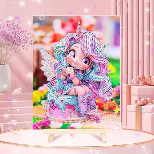 Artnanas Diamant Painting Bilder mit Komplettes Zubehör, 5d Diamond Painting set Klein 20x30cm, Malen Nach Zahlen Eigenes Bild - Eiscreme Puppe Artnanas Diamant Painting Bilder mit Komplettes Zubehör, 5d Diamond Painting set Klein 20x30cm, Malen Nach Zahlen Eigenes Bild - Eiscreme Puppe von Artnanas