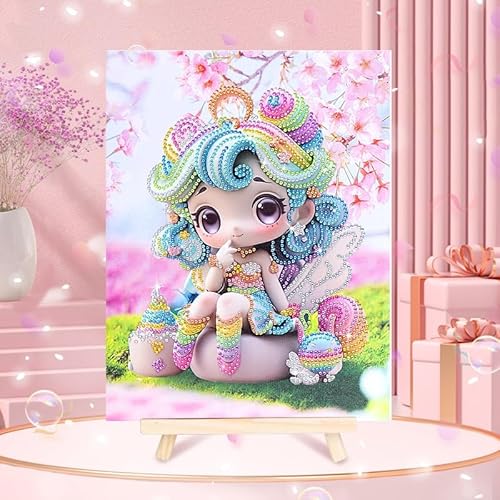 Artnanas Diamant Painting Bilder mit Komplettes Zubehör, 5d Diamond Painting set Klein 20x30cm, Malen Nach Zahlen Eigenes Bild - Eiscreme Puppe Artnanas Diamant Painting Bilder mit Komplettes Zubehör, 5d Diamond Painting set Klein 20x30cm, Malen Nach Zahlen Eigenes Bild - Eiscreme Puppe von Artnanas