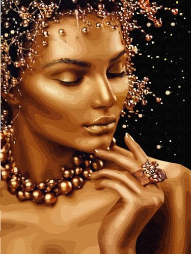 Artnapi Diamond Painting Set 5D DIY | Diamant Painting Bilder | Goldene Schönheit 30x40 | Diamanten Gemälde Malen nach Zahlen | Diamant Mosaik für Haus Decor Artnapi Diamond Painting Set 5D DIY | Diamant Painting Bilder | Goldene Schönheit 30x40 | Diamanten Gemälde Malen nach Zahlen | Diamant Mosaik für Haus Decor von Artnapi