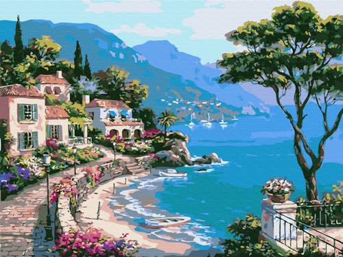 Artnapi Diamond Painting Set 5D DIY | Diamant Painting Bilder | Griechische Bucht am Mittelmeer 30x40 | Diamanten Gemälde Malen nach Zahlen | Diamant Mosaik für Haus Decor Artnapi Diamond Painting Set 5D DIY | Diamant Painting Bilder | Griechische Bucht am Mittelmeer 30x40 | Diamanten Gemälde Malen nach Zahlen | Diamant Mosaik für Haus Decor von Artnapi