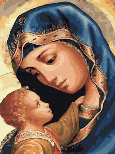 Artnapi Diamond Painting Set 5D DIY | Diamant Painting Bilder | Maria mit Jesus 30x40 | Diamanten Gemälde Malen nach Zahlen | Diamant Mosaik für Haus Decor Artnapi Diamond Painting Set 5D DIY | Diamant Painting Bilder | Maria mit Jesus 30x40 | Diamanten Gemälde Malen nach Zahlen | Diamant Mosaik für Haus Decor von Artnapi