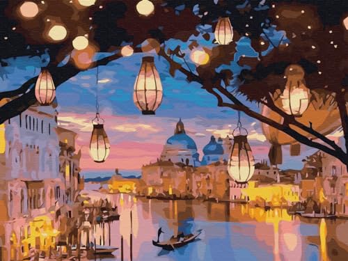 Artnapi Diamond Painting Set 5D DIY | Diamant Painting Bilder | Nächtliche Lichter von Venedig 30x40 | Diamanten Gemälde Malen nach Zahlen | Diamant Mosaik für Haus Decor Artnapi Diamond Painting Set 5D DIY | Diamant Painting Bilder | Nächtliche Lichter von Venedig 30x40 | Diamanten Gemälde Malen nach Zahlen | Diamant Mosaik für Haus Decor von Artnapi