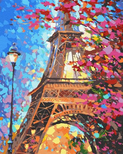 Artnapi Malen nach Zahlen Erwachsene mit Rahmen | DIY Handgemalt | Eiffelturm | Kit für Anfänger und Erwachsene | Set inklusive Acrylfarben & Pinsel | 40x50cm Leinwand | Ideal als Geschenk Artnapi Malen nach Zahlen Erwachsene mit Rahmen | DIY Handgemalt | Eiffelturm | Kit für Anfänger und Erwachsene | Set inklusive Acrylfarben & Pinsel | 40x50cm Leinwand | Ideal als Geschenk von Artnapi