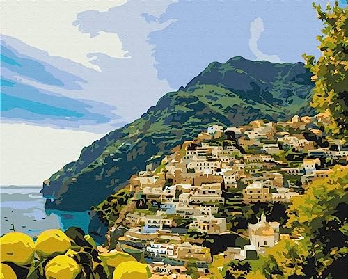 Artnapi Malen nach Zahlen Erwachsene mit Rahmen | DIY Handgemalt | Italienische Stadt | Kit für Anfänger und Erwachsene | Set inklusive Acrylfarben & Pinsel | 40x50cm Leinwand | Ideal als Geschenk Artnapi Malen nach Zahlen Erwachsene mit Rahmen | DIY Handgemalt | Italienische Stadt | Kit für Anfänger und Erwachsene | Set inklusive Acrylfarben & Pinsel | 40x50cm Leinwand | Ideal als Geschenk von Artnapi