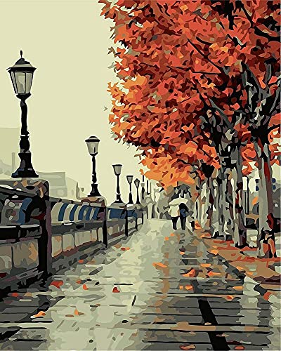 Artnapi Malen nach Zahlen Erwachsene mit Rahmen | DIY Handgemalt | Romantische Liebe im Herbst | Kit für Anfänger und Erwachsene | Set inklusive Acrylfarben & Pinsel | 40x50cm Leinwand | Geschenke Artnapi Malen nach Zahlen Erwachsene mit Rahmen | DIY Handgemalt | Romantische Liebe im Herbst | Kit für Anfänger und Erwachsene | Set inklusive Acrylfarben & Pinsel | 40x50cm Leinwand | Geschenke von Artnapi