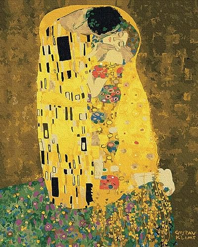 Artnapi Malen nach Zahlen Erwachsene ohne Rahmen | DIY Handgemalt | Der Kuss Gustav Klimt | Kit für Anfänger und Erwachsene | Set inklusive Acrylfarben & Pinsel | 40x50cm Leinwand Artnapi Malen nach Zahlen Erwachsene ohne Rahmen | DIY Handgemalt | Der Kuss Gustav Klimt | Kit für Anfänger und Erwachsene | Set inklusive Acrylfarben & Pinsel | 40x50cm Leinwand von Artnapi