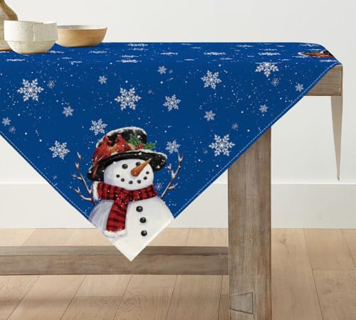 Artoid Mode Blau Schneemann Schneeflocken Weihnachten Tischdecke, Tischwäsche Winter Küche Tisch Dekoration Drinnen Urlaub Party Dekor 85x85 cm Artoid Mode Blau Schneemann Schneeflocken Weihnachten Tischdecke, Tischwäsche Winter Küche Tisch Dekoration Drinnen Urlaub Party Dekor 85x85 cm von Artoid Mode