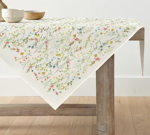 Artoid Mode Blumen Blätter Frühling Tischwäsche, Saisonnal Sommer Küche Tisch Dekoration Drinnen Urlaub Party Dekor 85x85 cm von Artoid Mode