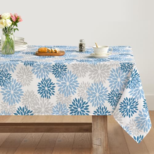 Artoid Mode Blumen EIS Blau Dahlien Herbst Tischdecke 140x110 cm, Saisonnal Fall Fleckschutz Tischwäsche Küche Dekoration Urlaub Party Dekor Artoid Mode Blumen EIS Blau Dahlien Herbst Tischdecke 140x110 cm, Saisonnal Fall Fleckschutz Tischwäsche Küche Dekoration Urlaub Party Dekor von Artoid Mode