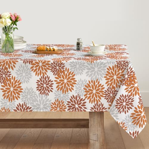 Artoid Mode Blumen Orange Dahlien Herbst Tischdecke 140x110 cm, Saisonnal Fall Fleckschutz Tischwäsche Küche Dekoration Urlaub Party Dekor Artoid Mode Blumen Orange Dahlien Herbst Tischdecke 140x110 cm, Saisonnal Fall Fleckschutz Tischwäsche Küche Dekoration Urlaub Party Dekor von Artoid Mode