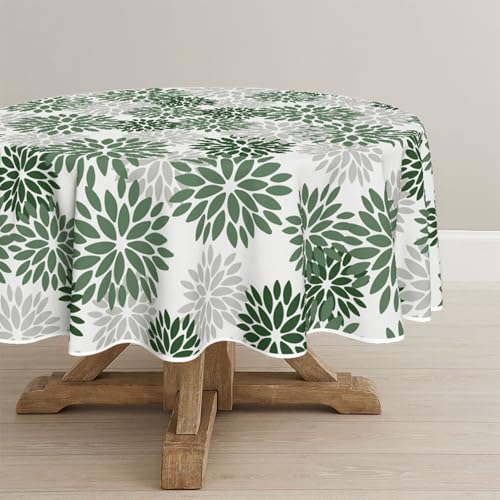 Artoid Mode Blumen Wald Grün Dahlien Herbst Tischdecke Rund 140 cm, Saisonnal Fall Fleckschutz Tischwäsche Küche Dekoration Urlaub Party Dekor Artoid Mode Blumen Wald Grün Dahlien Herbst Tischdecke Rund 140 cm, Saisonnal Fall Fleckschutz Tischwäsche Küche Dekoration Urlaub Party Dekor von Artoid Mode