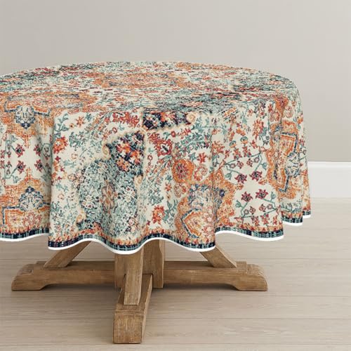Artoid Mode Boho Vintage Geometrie Marokkanisch Landhausstil Tischdecke Rund 140 cm, Saisonnal Fleckschutz Tischwäsche Küche Dekoration Party Dekor Artoid Mode Boho Vintage Geometrie Marokkanisch Landhausstil Tischdecke Rund 140 cm, Saisonnal Fleckschutz Tischwäsche Küche Dekoration Party Dekor von Artoid Mode
