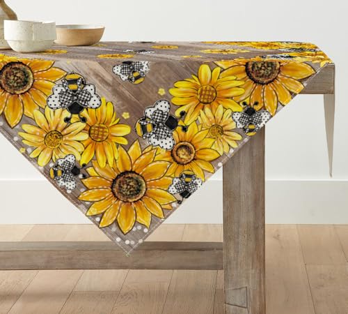Artoid Mode Braun Sonnenblumen Bienen Frühling Tischwäsche, Saisonnal Sommer Küche Tisch Dekoration Drinnen Urlaub Party Dekor 85x85 cm Artoid Mode Braun Sonnenblumen Bienen Frühling Tischwäsche, Saisonnal Sommer Küche Tisch Dekoration Drinnen Urlaub Party Dekor 85x85 cm von Artoid Mode