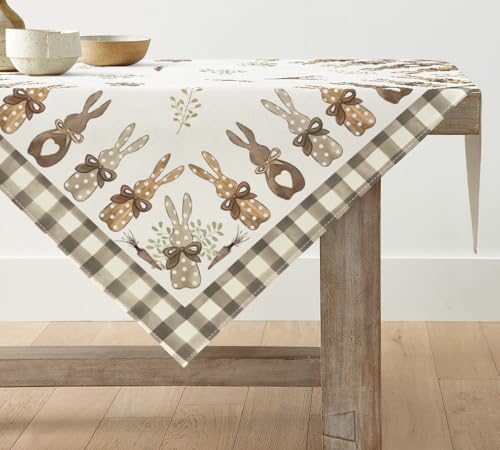 Artoid Mode Büffelkaro Hase Karotten Ostern Tischdecke, Tischwäsche Frühling Küche Tisch Dekoration Drinnen Urlaub Party Dekor 100x100 cm Artoid Mode Büffelkaro Hase Karotten Ostern Tischdecke, Tischwäsche Frühling Küche Tisch Dekoration Drinnen Urlaub Party Dekor 100x100 cm von Artoid Mode