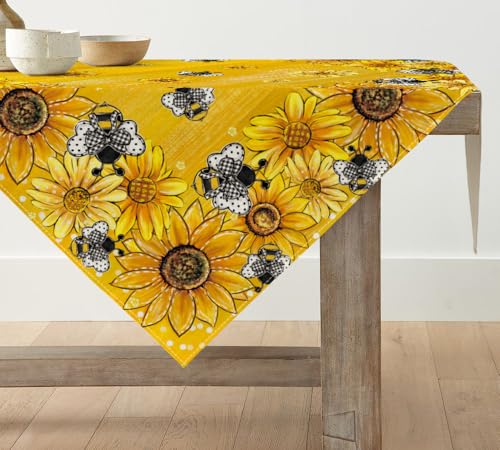 Artoid Mode Gelb Sonnenblumen Bienen Frühling Tischwäsche, Saisonnal Sommer Küche Tisch Dekoration Drinnen Urlaub Party Dekor 85x85 cm Artoid Mode Gelb Sonnenblumen Bienen Frühling Tischwäsche, Saisonnal Sommer Küche Tisch Dekoration Drinnen Urlaub Party Dekor 85x85 cm von Artoid Mode