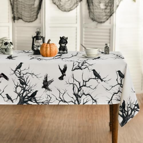 Artoid Mode Krähen Bäume Halloween Tischdecke 140x110 cm, Saisonnal Fleckschutz Tischwäsche Küche Dekoration Party Dekor Artoid Mode Krähen Bäume Halloween Tischdecke 140x110 cm, Saisonnal Fleckschutz Tischwäsche Küche Dekoration Party Dekor von Artoid Mode