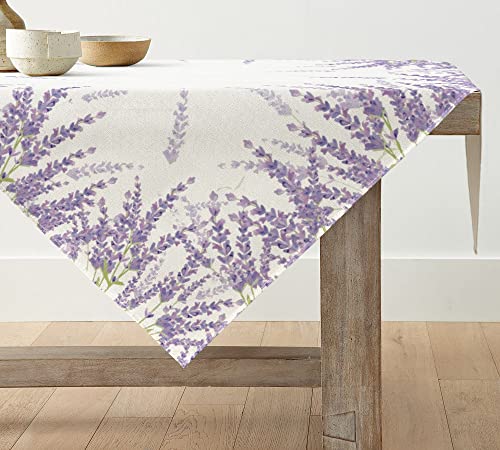 Artoid Mode Lavendel Frühling Tischwäsche, Sommer Küche Tisch Dekoration Drinnen Urlaub Party Dekor 85x85 cm von Artoid Mode