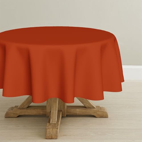 Artoid Mode Orange Fleckschutz Leinenoptik Tischdecke Rund 140 cm, Leinendecke Tischtuch Abwaschbar Tischwäsche Küche Garten Urlaub Party Dekor Artoid Mode Orange Fleckschutz Leinenoptik Tischdecke Rund 140 cm, Leinendecke Tischtuch Abwaschbar Tischwäsche Küche Garten Urlaub Party Dekor von Artoid Mode