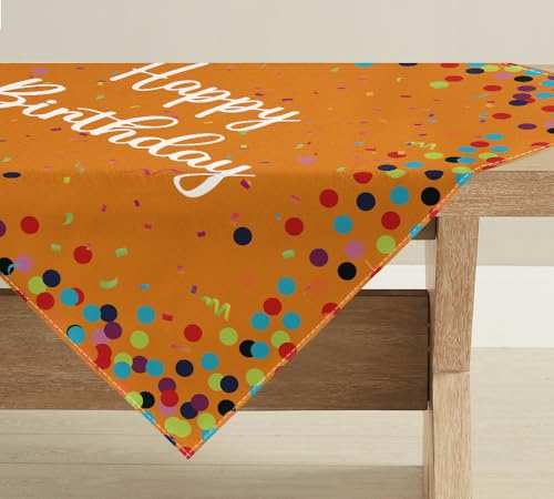 Artoid Mode Orange Punkte Happy Birthday Geburtstag Tischwäsche, Saisonnal Küche Tisch Esstisch Dekoration Drinnen Urlaub Party Dekor 85x85 cm Artoid Mode Orange Punkte Happy Birthday Geburtstag Tischwäsche, Saisonnal Küche Tisch Esstisch Dekoration Drinnen Urlaub Party Dekor 85x85 cm von Artoid Mode