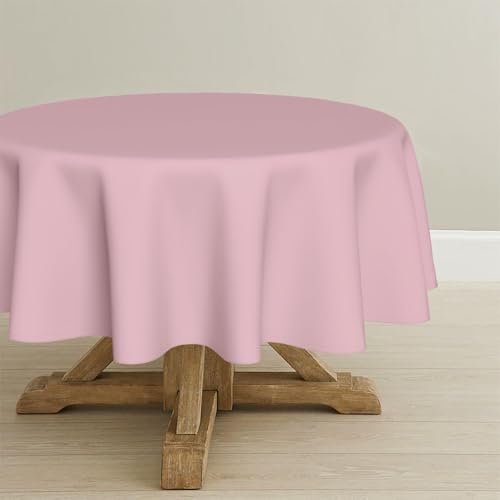 Artoid Mode Rosa Fleckschutz Leinenoptik Tischdecke Rund 140 cm, Leinendecke Tischtuch Abwaschbar Tischwäsche Küche Garten Urlaub Party Dekor Artoid Mode Rosa Fleckschutz Leinenoptik Tischdecke Rund 140 cm, Leinendecke Tischtuch Abwaschbar Tischwäsche Küche Garten Urlaub Party Dekor von Artoid Mode