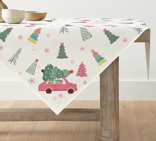 Artoid Mode Rosa LKW Bäume Weihnachten Tischdecke, Tischwäsche Winter Küche Tisch Dekoration Drinnen Urlaub Party Dekor 85x85 cm Artoid Mode Rosa LKW Bäume Weihnachten Tischdecke, Tischwäsche Winter Küche Tisch Dekoration Drinnen Urlaub Party Dekor 85x85 cm von Artoid Mode