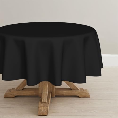 Artoid Mode Schwarz Fleckschutz Leinenoptik Tischdecke Rund 140 cm, Leinendecke Tischtuch Abwaschbar Tischwäsche Küche Garten Urlaub Party Dekor Artoid Mode Schwarz Fleckschutz Leinenoptik Tischdecke Rund 140 cm, Leinendecke Tischtuch Abwaschbar Tischwäsche Küche Garten Urlaub Party Dekor von Artoid Mode