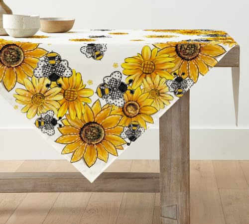 Artoid Mode Sonnenblumen Bienen Frühling Tischwäsche, Saisonnal Sommer Küche Tisch Dekoration Drinnen Urlaub Party Dekor 85x85 cm Artoid Mode Sonnenblumen Bienen Frühling Tischwäsche, Saisonnal Sommer Küche Tisch Dekoration Drinnen Urlaub Party Dekor 85x85 cm von Artoid Mode