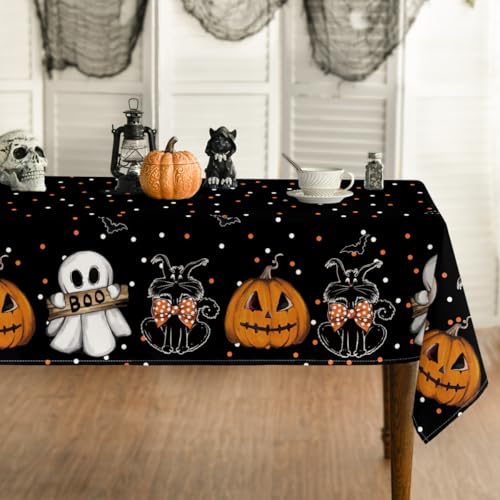 Artoid Mode Tupfen Jack-o'-Lantern Geist Katze Halloween Tischdecke 140x200 cm, Saisonnal Boo Fleckschutz Tischwäsche Küche Dekoration Party Dekor Artoid Mode Tupfen Jack-o'-Lantern Geist Katze Halloween Tischdecke 140x200 cm, Saisonnal Boo Fleckschutz Tischwäsche Küche Dekoration Party Dekor von Artoid Mode