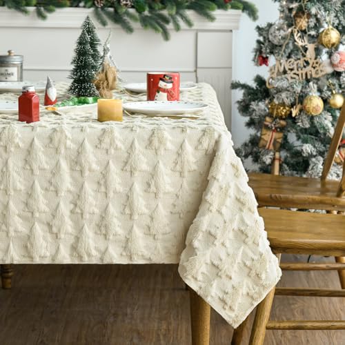 Artoid Mode Weich Künstliche Pelz Weiß Kiefern Bäume Weihnachten Tischdecke 140x110 cm, Winter Xmas Plüsch Tischwäsche Wohnzimmer Dekoration Party Artoid Mode Weich Künstliche Pelz Weiß Kiefern Bäume Weihnachten Tischdecke 140x110 cm, Winter Xmas Plüsch Tischwäsche Wohnzimmer Dekoration Party von Artoid Mode