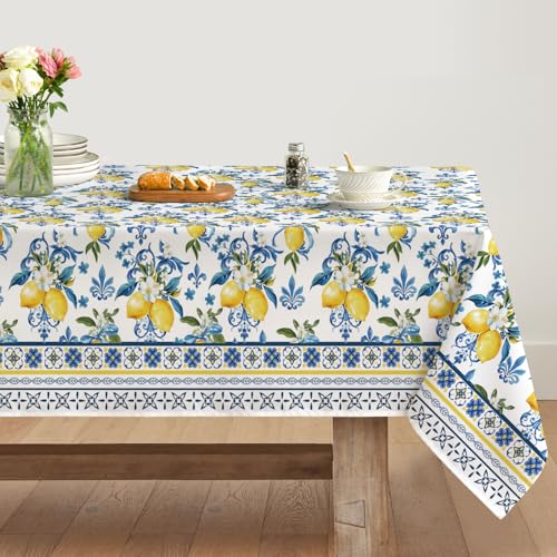 Artoid Mode Zitrone Blumen Sommer Tischdecke 140x220 cm, Saisonnal Frühling Fleckschutz Tischwäsche Küche Dekoration Party Dekor Artoid Mode Zitrone Blumen Sommer Tischdecke 140x220 cm, Saisonnal Frühling Fleckschutz Tischwäsche Küche Dekoration Party Dekor von Artoid Mode
