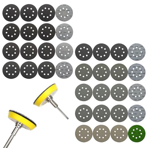 125 mm Schleifscheiben 36 Stück - Körnung 240 bis 3000, 12,7 cm 8-Loch Exzenterschleifer Pads für Holz, Metall, Auto & Heimwerker - Nass-/Trockenpolieren, nicht verstopfen, langlebiges von Artomnivera