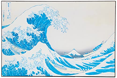 Artopweb ZA15990 HOKUSAI The Great Wave of Kanagawa Decorative Panel, Wood MDF, Multicolour, 75x50 Cm von Artopweb