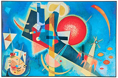 Artopweb ZA21458 KANDINSKY Im Blau Decorative Panel, Wood MDF, Multicolour, 75x50 Cm von Artopweb