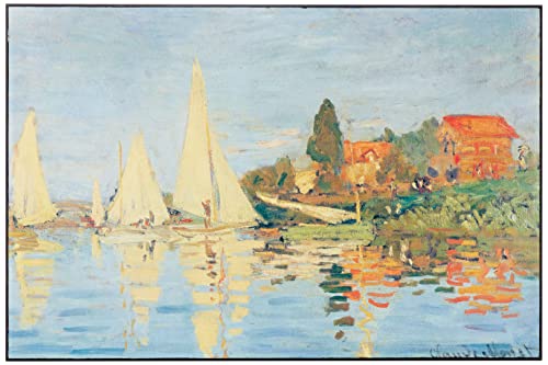 Artopweb ZA22076 MONET Regata At Bargenteuil Decorative Panel, Wood MDF, Multicolour, 75x50 Cm von Artopweb