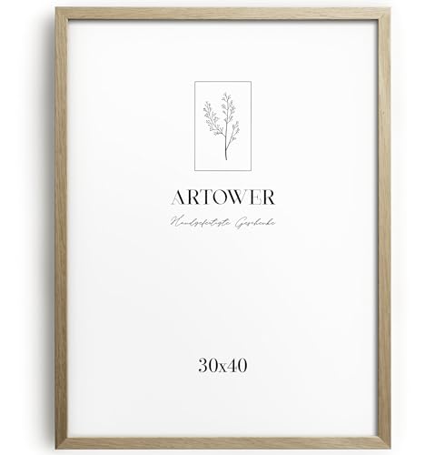 Artower Bilderrahmen für 30x40 cm | Natur Holz Eiche | Mit bruchsicherem Acrylglas | Fotorahmen Groß | Oak Wood Picture Frame | Passt für Bilderrahmen-Set Artower Bilderrahmen für 30x40 cm | Natur Holz Eiche | Mit bruchsicherem Acrylglas | Fotorahmen Groß | Oak Wood Picture Frame | Passt für Bilderrahmen-Set von Artower