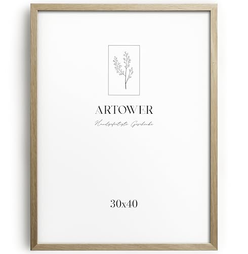 Artower Bilderrahmen für 30x40 cm | Natur Holz Eiche | Mit bruchsicherem Acrylglas | Fotorahmen Groß | Oak Wood Picture Frame | Bilderrahmen-Set Artower Bilderrahmen für 30x40 cm | Natur Holz Eiche | Mit bruchsicherem Acrylglas | Fotorahmen Groß | Oak Wood Picture Frame | Bilderrahmen-Set von Artower