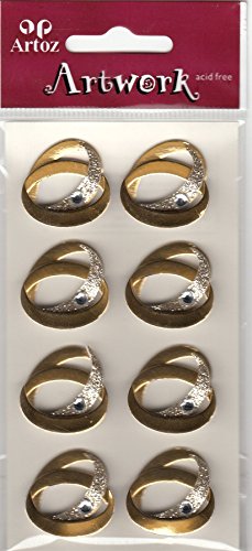 Gold Double Hochzeit Ringe Craft Verzierung von Artoz Crea
