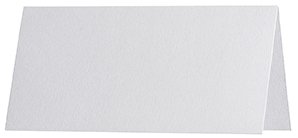 100 Stück - Artoz Serie 1001 premium Tischkarten, gerippt - 100 x 90 mm, hochwertig, blütenweiss von Artoz Tischkarte
