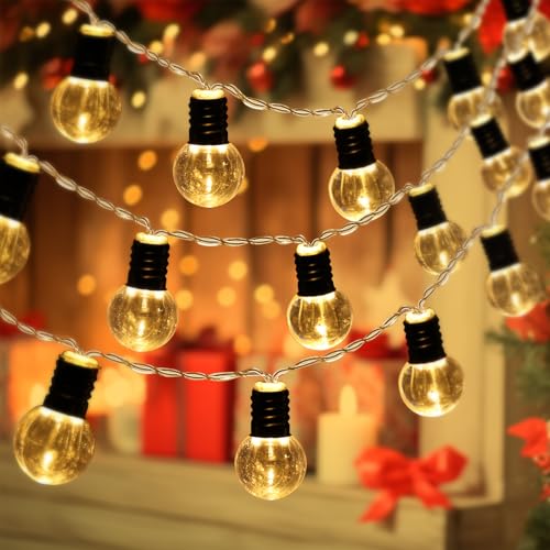 Artrastar lichterkette innen batterie 2.1 M 20LED kleine kugeln Warmweiß für Party Deko Balkon,Terrasse, Garten,Weihnachten, Hochzeit von Artrastar
